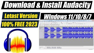 how to download audacity for windows 10 in hindi 2023 how to download audacity latest version 2023 [upl. by Marriott424]