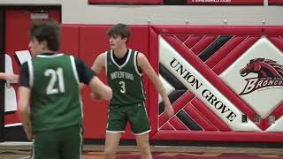 Waterford vs Union Grove 2023 2024 WI boys basketball [upl. by Gies]