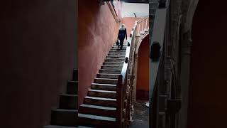 Venetian Palace courtyard staircase scala del cortile del palazzo Veneziano travel veneziaitaly [upl. by Yevoc]