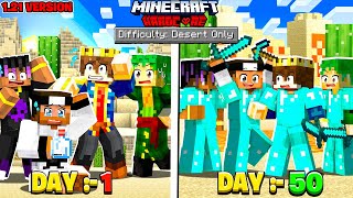 100 Days In DESERT Only World In Hardcore Minecraft 😰 121 [upl. by Ahsyen81]