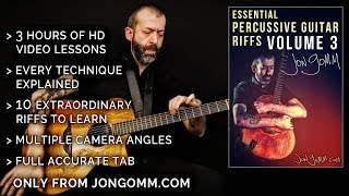 Essential Percussive Guitar Riffs VOLUME 3  Jon Gomm Trailer [upl. by Asillem745]