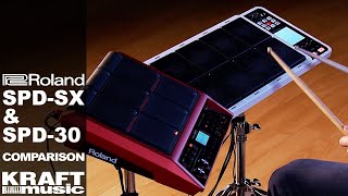 Roland SPDSX amp SPD30  Comparison [upl. by Aleron]