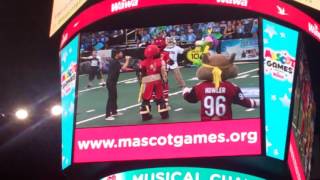 Orlando Magic Stuff Wins Musical Chairs at Wawa Mascot Games June 2016 [upl. by Ymeon515]