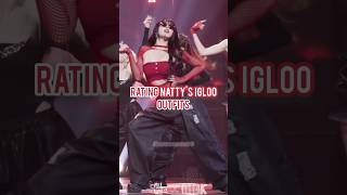 🧊Rating Nattys Igloo outfits igloo natty kissoflife kpop shorts outfit rating [upl. by Ahsienot]