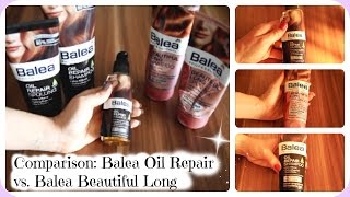 Balea Oil Repair vs Balea Beautiful Long  Review amp Comparison [upl. by Eastman]