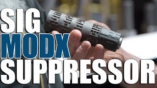 New Modular Suppressor from SIG  MODX SHOT Show 2019 [upl. by Brackely202]