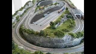 Kato N Scale Locomotives on a Signature RG Train Layout Featuring Kato Unitrack [upl. by Hplodnar]