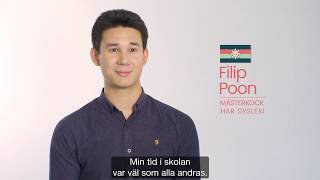 Filip Poon berättar om sin dyslexi [upl. by Nadaha]