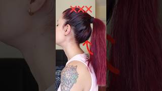 Yüksek at kuyruğu hilesi🥹 ponytail hairhacks hairstyle hairtutorial hair fyp kesfet explore [upl. by Airdnaxila103]