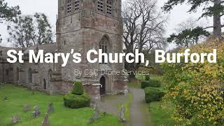 St Mary’s Church Burford A Full Inside amp Outside Drone Tour of this Gem  CampC Drone Services [upl. by Ardiedal94]