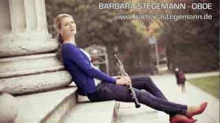 J S Bach  Partita in gminor for Oboe Solo  4th mvt  Bourrée anglaise Barbara Stegemann [upl. by Frodi]