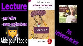 1à3  Lettres persanes de Montesquieu  lecture et explications des lettre 1à3 [upl. by Edac]