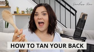 HOW TO TAN YOUR BACK  QUICK amp EASY TIPS [upl. by Gradey]