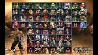 Mortal Kombat  Armageddon Sony Playstation 2 Cage gameplay [upl. by Fidelas]