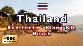 【4K】 Koh Lanta 🇹🇭 Thailand  Klong Nin Beach [upl. by Armelda]