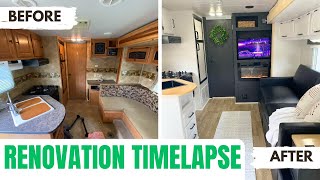 RV Renovation Timelapse from Beginning to End [upl. by Kass]