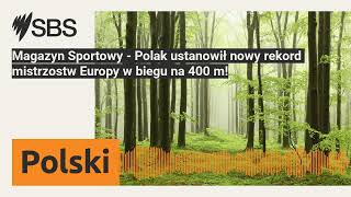 Magazyn Sportowy  Polak ustanowił nowy rekord mistrzostw Europy w biegu na 400 m  SBS Polish [upl. by Guyer]