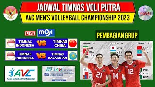 Jadwal Avc Mens Volleyball 2023  Indonesia vs China  Jadwal Voli Timnas Putra avc 2023Live Moji [upl. by Asek]