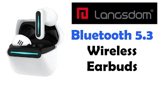 Langsdom Wireless Earbuds Bluetooth 53 UNBOXING amp REVIEW [upl. by Zaslow719]