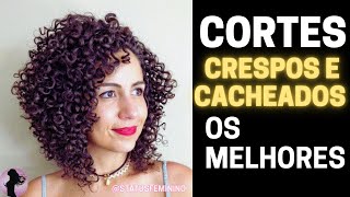 LINDOS CORTES CRESPOS E CACHEADOS TENDÃŠNCIA OS MELHORES [upl. by Ahsiel]