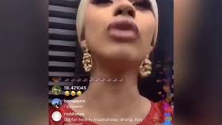 CARDI B TALKS ABOUT OFFSET CHEATING ON INSTAGRAM LIVE [upl. by Kata]