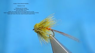 Tying a Golden Yellow Mayfly Muddler by Davie McPhail [upl. by Ammann]