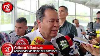 William Villamizar Gobernador de Norte de Santander en Gramalote [upl. by Lekkim]