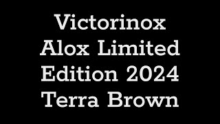 Victorinox Alox Limited Edition 2024 Terra Brown  Vergleich mit vielen anderen Alox Messern [upl. by Teerprug719]