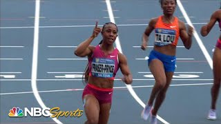 ShellyAnn FraserPryce runs WORLDS BEST 100m this year of 1066 2022 Diamond League Silesia [upl. by Hnacogn630]