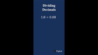 How to Divide Decimal Numbers [upl. by Nilyarg784]