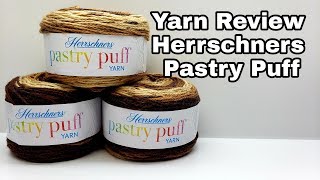 Yarn Review  Herrschners Pastry Puff Yarn  Bag O Day Crochet [upl. by Lalad]