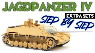 Awesome Jagdpanzer IV70V Lang  Tamiya 35340 135  Part 1 extra sets [upl. by Angid793]