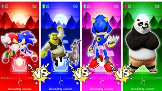 Sonic vs Shrek donkey vs Sonic vs Panda [upl. by Heidt]