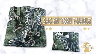 DIY  Sac en tissu pliable [upl. by Sinnoda]