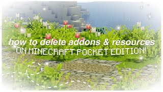 How To Delete Addons amp Resources On Minecraft PE 2024 🎀 [upl. by Lindsay]