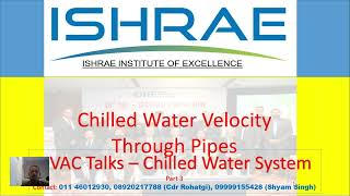 Water Velocity In Chilled Water system Pipes Chilled Water System Design Part 3 HVAC Talks [upl. by Oletta457]