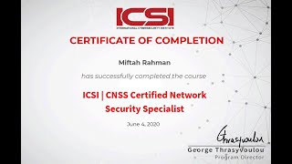 Review CNSS certification course from ICSI UK  Free NetSec Learning Course [upl. by Eillib]