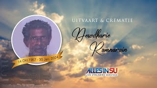 Live Streaming Uitvaart amp Crematie Dewdharie Ramnarain ॐ [upl. by Sualakcin]