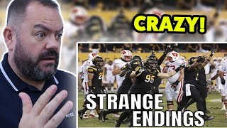 BRITS React to College Football Strangest Endings [upl. by Delastre]