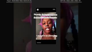 Azealia Banks Unhinged Dreams about Cardi B and Charli XCX IG Story Archive 181123 [upl. by Ecienaj752]