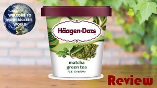 Haagen Dazs matcha green tea ice cream review [upl. by Aneram]