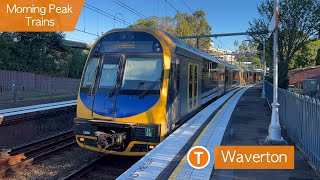 Transport for Sydney Vlog 434 Waverton Part 3  Morning Peak Trains [upl. by Anitsugua]