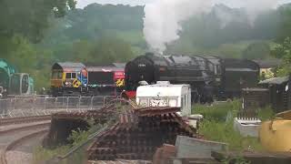 70000 Britannia coming into Robertsbridge Junction [upl. by Ladonna]