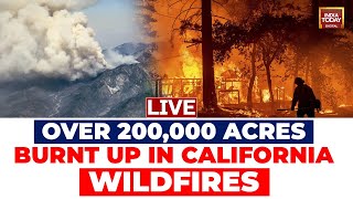 LIVE Over 200000 Acres BurntUp As Firefighters Struggle To Contain California Wildfires [upl. by Alaecim]