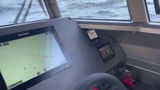 Stabicraft 2250 Ultracab WT crabbing in rough weather [upl. by Dawn]