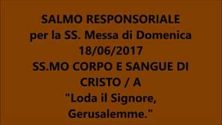 SALMO Loda il Signore Gerusalemme [upl. by Ekud]