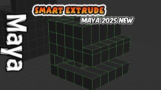 Smart Extrude in Maya 2025 [upl. by Auginahs]