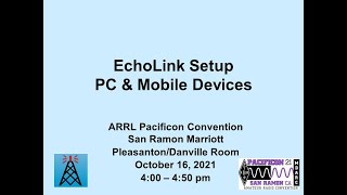 EchoLink Setup amp AllStar Demonstration [upl. by Neyuq920]