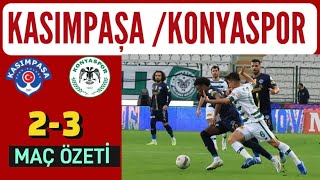 KASIMPAŞA  KONYASPOR 23 MAÇ ÖZETİ [upl. by Zzahc]