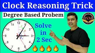 Clock Degree Reasoning Tricks  Clock Angle Short Trick  clock angle formula Clock Reasoning Trick [upl. by Ahsenac]